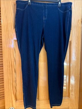 Dark Wash Stretch Denim Leggings